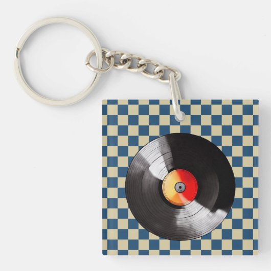 ビニールレコードキーチェーン キーホルダー (正面)