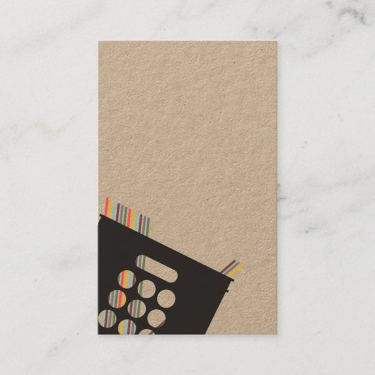 ビニールレコードクレート名刺 名刺 (正面)