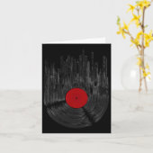 ビニールレコードサンセットレトロビニールレコードター カード (黄色い花)