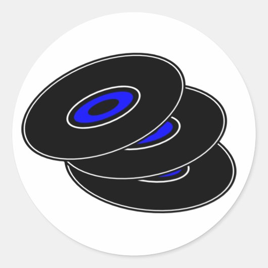 ビニールレコードシール ラウンドシール (正面)
