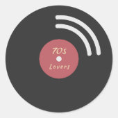 ビニールレコードシール ラウンドシール (正面)