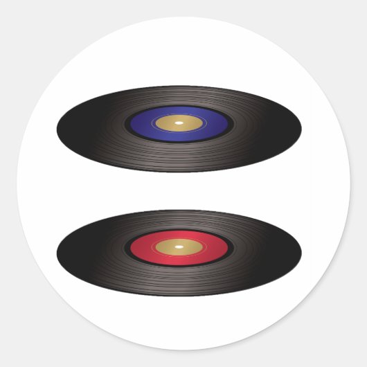 ビニールレコードシール ラウンドシール (正面)