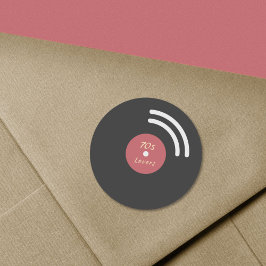 ビニールレコードシール ラウンドシール