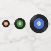 ビニールレコードデザインテーブル紙吹雪 コンフェッティ (正面)