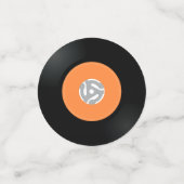 ビニールレコードデザインテーブル紙吹雪 コンフェッティ (スモール正面)