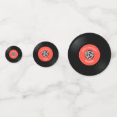 ビニールレコードデザインテーブル紙吹雪 コンフェッティ (裏面)