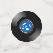 ビニールレコードデザインテーブル紙吹雪 コンフェッティ (スモール正面)