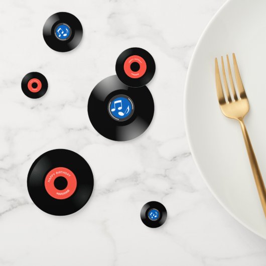 ビニールレコードデザインテーブル紙吹雪 コンフェッティ (グループ)