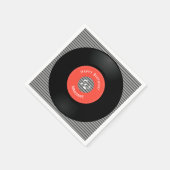 ビニールレコードデザイン紙ナプキンス スタンダードカクテルナプキン (角)