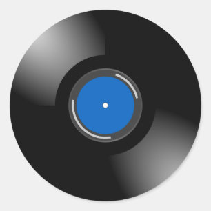 ビニールレコードデザイン ラウンドシール