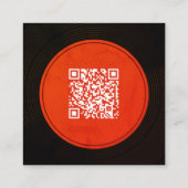 ビニールレコードプレートDJミュージカル スクエア名刺 (裏面)