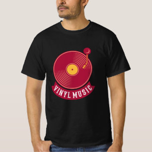 ビニールレコードプレーヤービニールレコードギフトレトロ音楽 Tシャツ