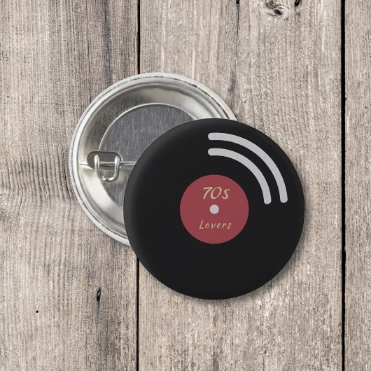 ビニールレコードボタン 缶バッジ