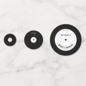 ビニールレコードレトロヴィンテージ結婚デコール コンフェッティ (正面)