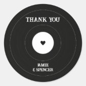 ビニールレコードヴィンテージあり結婚と ラウンドシール (正面)