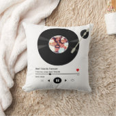 ビニールレコード写真最高の友達の誕生日パーティー クッション (ブランケット)