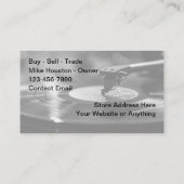 ビニールレコード店レトロテーマ名刺 名刺 (裏面)