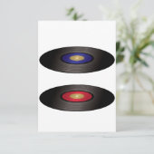 ビニールレコード招待状 招待状 (スタンド正面)