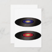 ビニールレコード招待状 招待状 (正面/裏面)