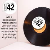 ビニールレコード用の任意のカラーテーブル番号シール シール
