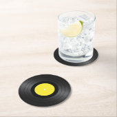 ビニールレコード画像ラウンド紙コースター ラウンドペーパーコースター (インサイチュ)