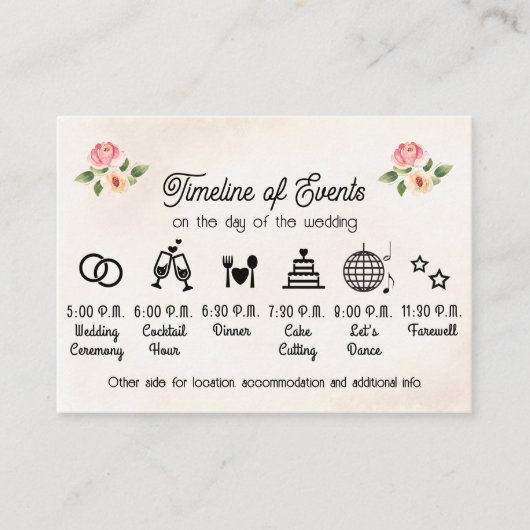 ビニールレコード結婚のタイムラインエンクロージャカード エンクロージャーカード (正面)