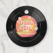 ビニールレコード赤ちゃんシャワー フェイバータグ (正面)