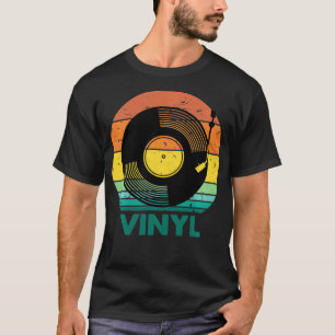 ビニールレコード音楽レトロビニールレコード80sビニール tシャツ