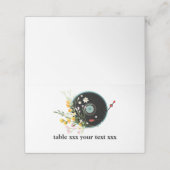 ビニールレコード、オルディ素朴ス音楽、花、 プレイスカード (外部開封)