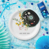 ビニールレコード,  オールディーズカントリー音楽, 花, ペーパープレート (パーティー)