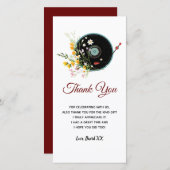 ビニールレコード、フローラ、オルディ素朴ー、ウィメンズミュージック サンキューカード (正面/裏面)