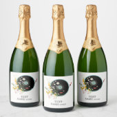 ビニールレコード、フローラ、オルディ素朴ー、ウィメンズミュージック スパークリングワインラベル (ボトル)