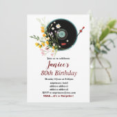 ビニールレコード、フローラ、オルディ素朴ー、ウィメンズミュージック 招待状 (スタンド正面)