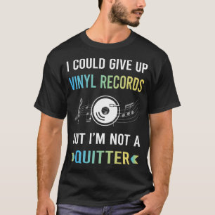 ビニールレコード レコード 挫折しない人 Tシャツ