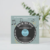 ビニールレコード 60歳誕生日パーティー 招待状 (スタンド正面)