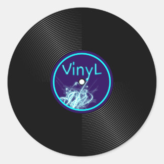 ビニールレコードLPアルバム33 ラウンドシール