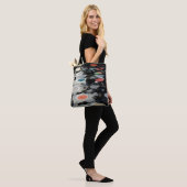 ビニールレトロプラスチック旧黒 トートバッグ (モデル)