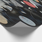 ビニールレトロプラスチック旧黒 ラッピングペーパー (角)