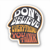 ビニール信じシステッ考えクを全部使わない シール (正面)