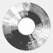 ビニール動揺してレコード ラウンドシール (正面)