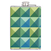 ビニール包まれたフラスコ数々の – カラー三角形 フラスク (裏面)