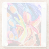 ビニール包まれたフラスコ ガラスコースター (裏面)