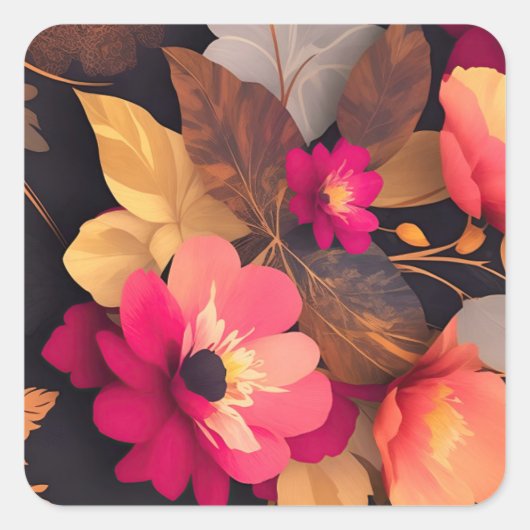 ビニール包まれたフラスコ スクエアシール (正面)