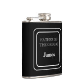 ビニール包まれたフラスコ – 新郎の父 フラスク (右)