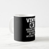 ビニール回収器 |ビニールラバーズビニールディスクレコード コーヒーマグカップ (正面左)