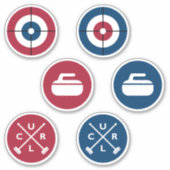 ビニール巻きシール – 赤/青 シール (正面)