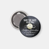 ビニール日付のパーソナライズ マグネット (正面/裏面)