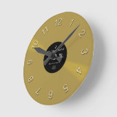 ビニール時間 ラウンド壁時計 (傾斜)