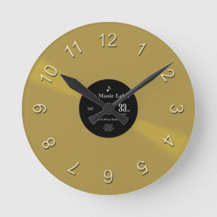 ビニール時間 ラウンド壁時計