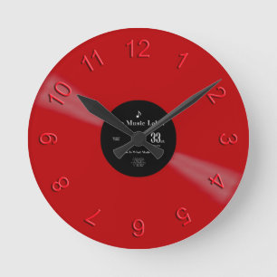 ビニール時間 ラウンド壁時計